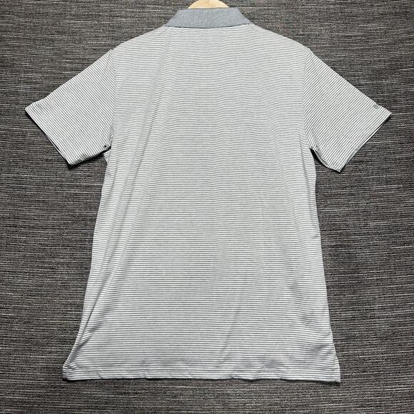 Bonobos Golf Polo Shirt Men's M Gray Striped Stretch Skim Fit GKT10928S - Picture 13 of 15